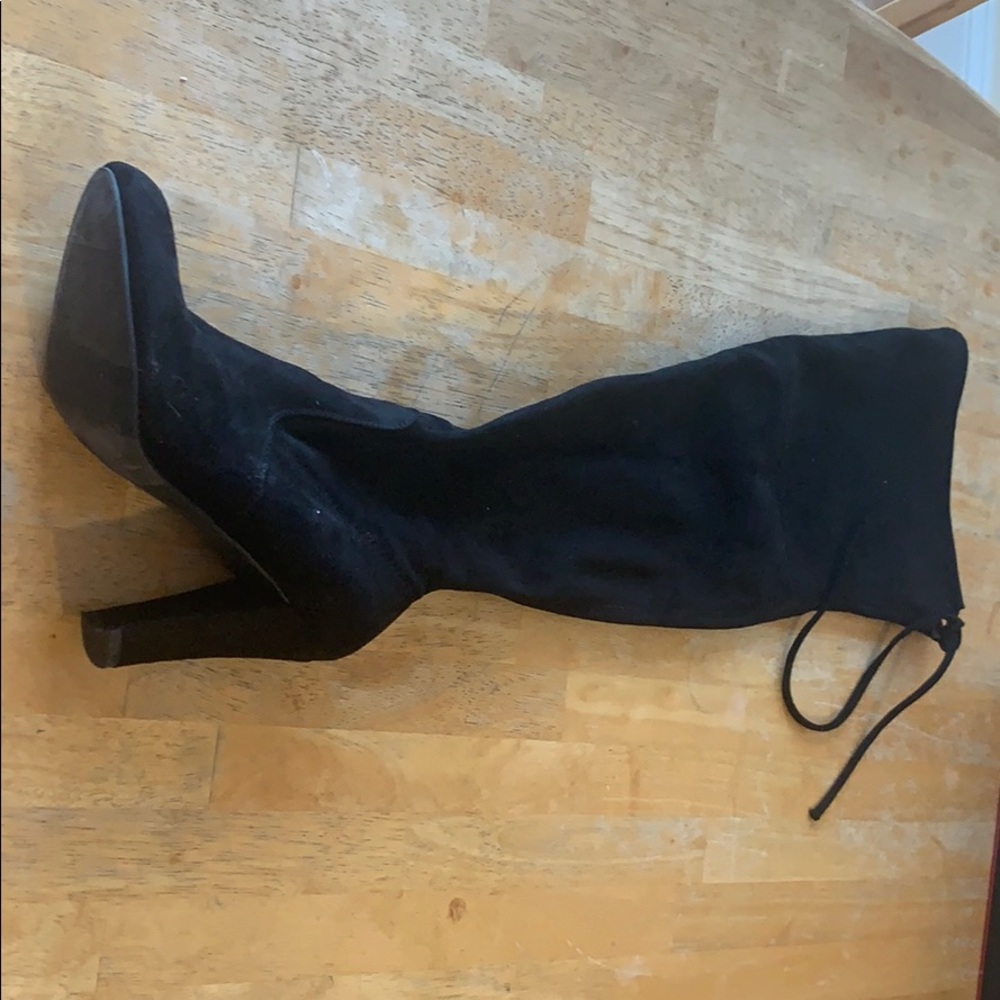 Knee high, Suede black boots